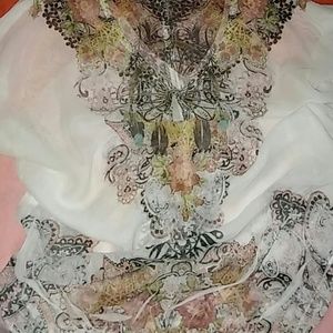 Boho Blouse Sheer xs