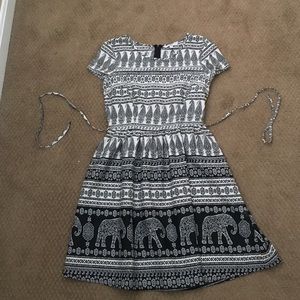 Elephant printed dress