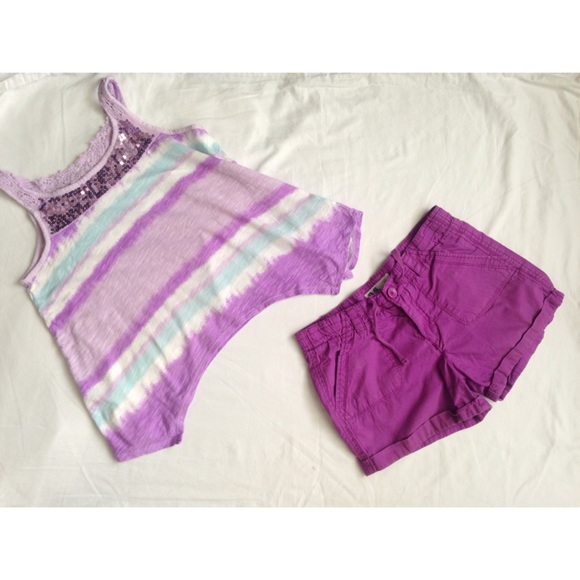 Purple Tank w/ shorts bundle