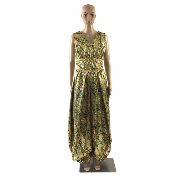 Vintage Gold Paisley Harem Jumper, M/L