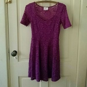 Pins and Needles Sweetheart Lace Dress