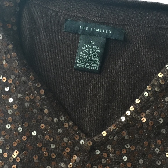 The Limited Sequined V-Neck sweater - Picture 3 of 3