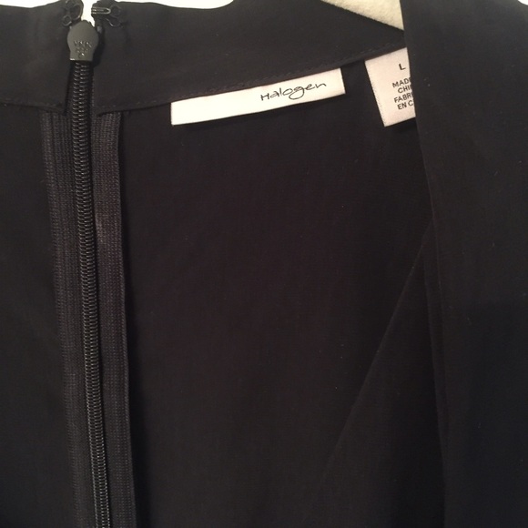 Black Halogen® V-Neck Sleeveless Jumpsuit SZ: L - Picture 2 of 3