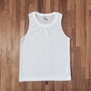 NWOT Mesh tank white /Made in USA