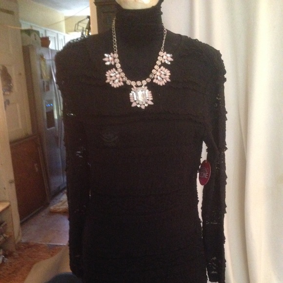 BONGO Dresses & Skirts - Little Black Dress in stretch lace MUST HAVE SZ  L