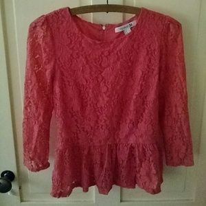 3/4 Sleeve Peplum Top