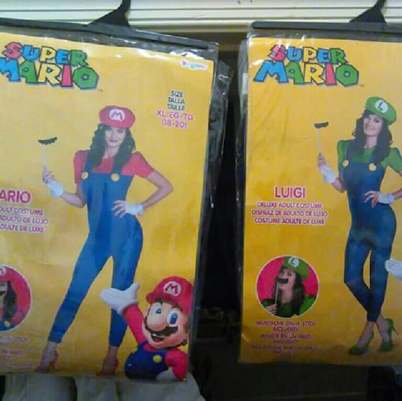 Mario and luigi halllween costumes