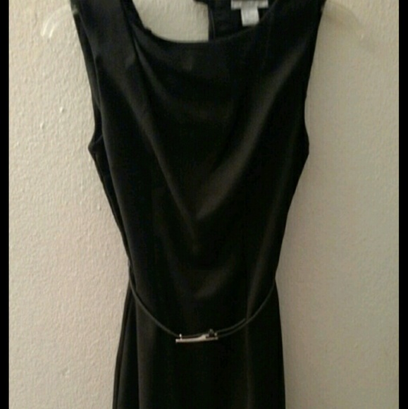 Plain black dress