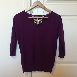 MOVING SALE.Must sell by 8/24 Deep plum BR sweater