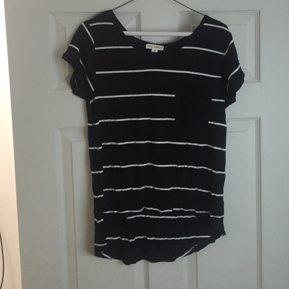 Black and white stripped tee. Size medium