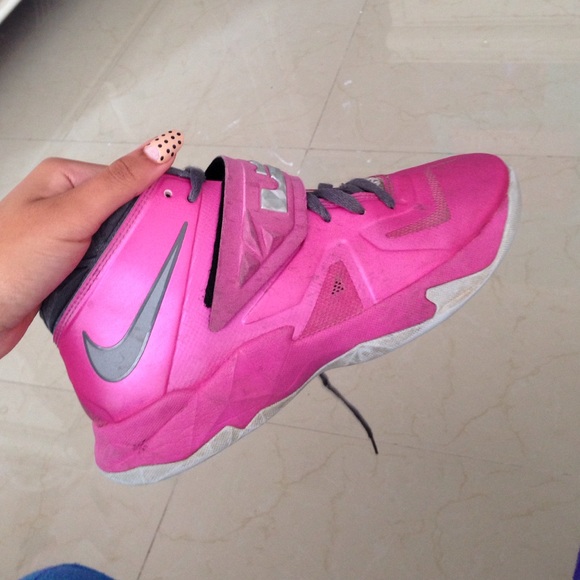 Pink nike Lebrons
