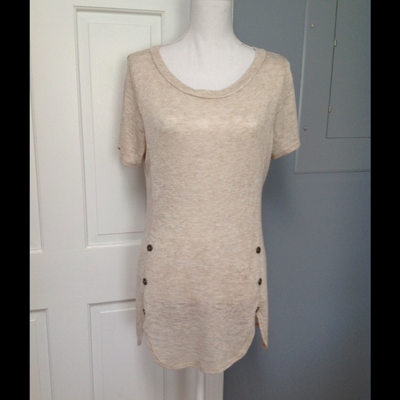 J Mode USA Short Sleeve Heather Tunic NWT