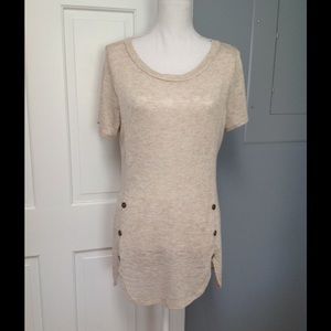 J Mode USA Short Sleeve Heather Tunic NWT