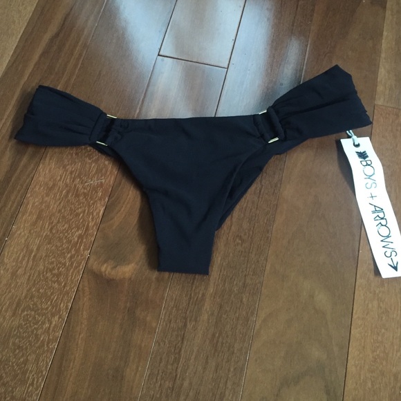 Boys and Arrows Black Bathing Suit Bottoms