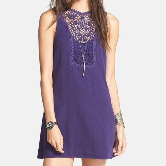 Free People Maribelle Dress Purple XS