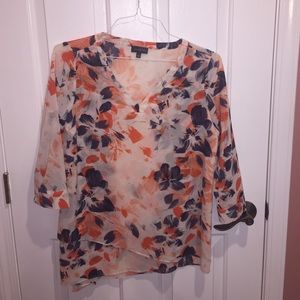 The Limited Tropical Flower Print Blouse