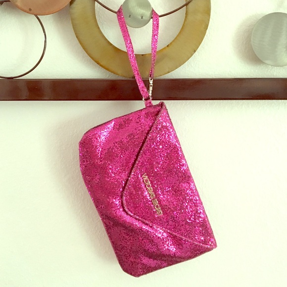 Victoria's Secret pink sequin clutch