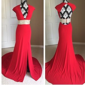 Jovani Red Pageant/prom/homecoming Gown