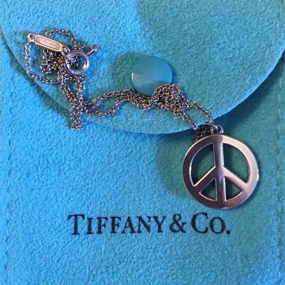 Tiffany & Co. Peace Sign Necklace