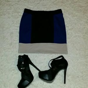Forever 21 color block skirt