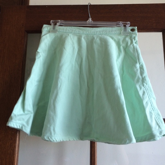 American apparel jeans mint circle skirt