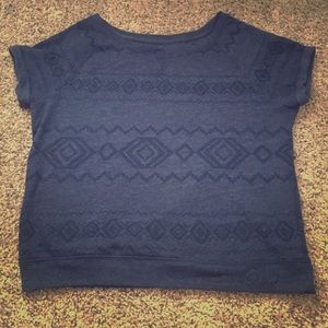 Aeropostale short sleeve sweatshirt