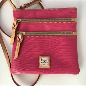Pink Dooney & Bourke Leather Crossbody