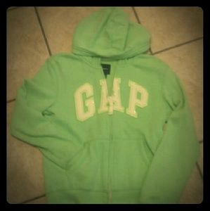 Girls hooded zip sweater