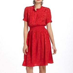 Red silk dress (final price)