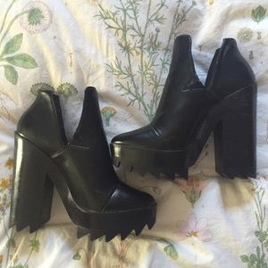 Zara trafaluc hunky heels sz36