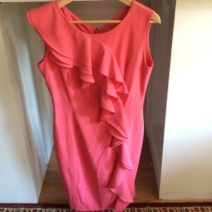 Calvin Klein salmon colored dress