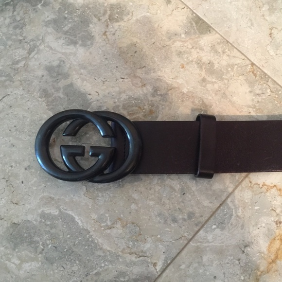 SOLD! Authentic Gucci Belt brown vintage look - Picture 2 of 4