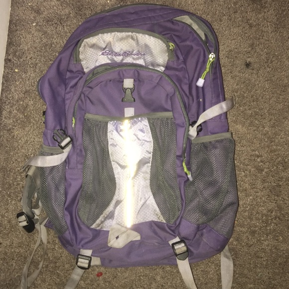Purple Eddie Bauer backpack