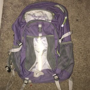 Purple Eddie Bauer backpack