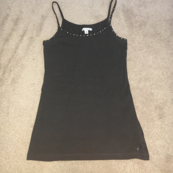 American Eagle Dark Gray Tank Top