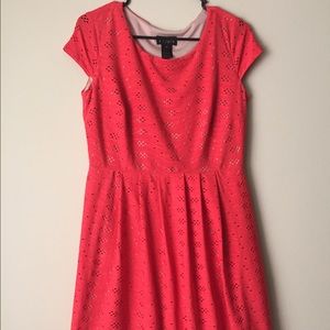 Pink Eyelet Dress