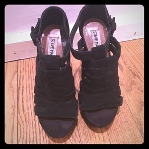 Steve Madden Audrinaa heels, black, size 5.5M