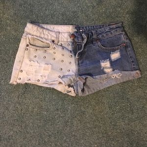 Material girl jean shorts