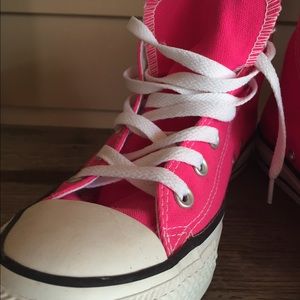 pink converse high tops
