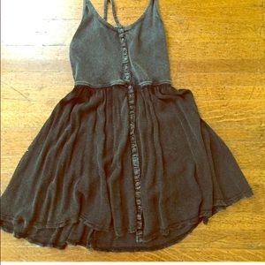 Charcoal grey mini dress 🌿