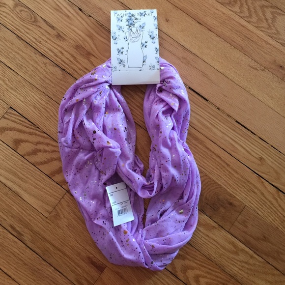 Purple infinity scarf