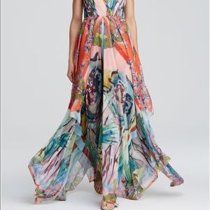 Alice + Olivia Multicolor Orly Maxi Dress