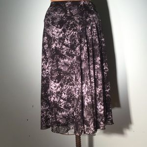 Coldwater Creek black/white/gray mesh skirt