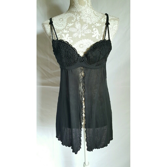 Black teddy lingerie size medium