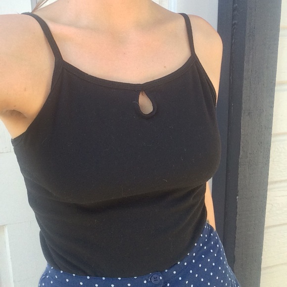 Stretchy tank top from with cute eyehole cutout