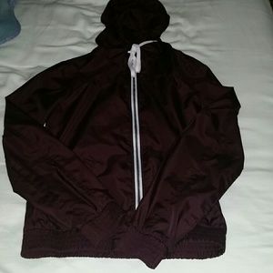 Burgundy Windbreaker