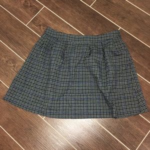 Schoolgirl Style Plaid Mini Skirt