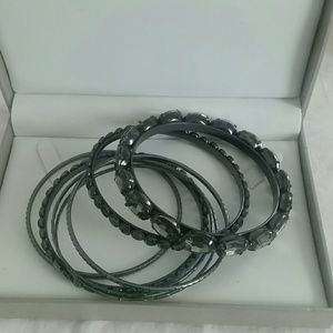 Black braclet set of 7