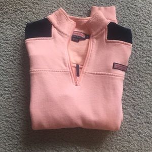 Pink and Navy Vineyard Vines Shep Shirt Pullover