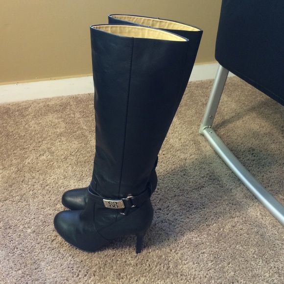 Coach leather boots